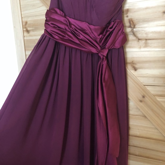 Liz Fields Floor Length Formal Dress Size 2 Berry - Picture 6 of 16
